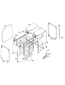 Cabinet Assy parts for Kenmore Dishwasher 630.16302402 (63016302402, 630 16302402) from AppliancePartsPros.com