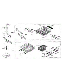 Rack Assy parts for Kenmore Dishwasher 630.16302402 (63016302402, 630 16302402) from AppliancePartsPros.com
