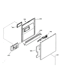 Door Assy parts for Kenmore Dishwasher 630.16303400 (63016303400, 630 16303400) from AppliancePartsPros.com