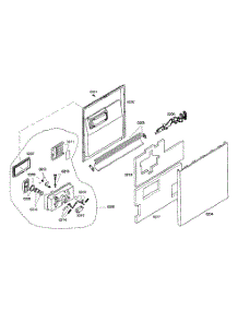 Door Assy parts for Kenmore Dishwasher 630.16303402 (63016303402, 630 16303402) from AppliancePartsPros.com