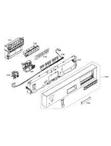 Control Panel parts for Kenmore Dishwasher 630.16303405 (63016303405, 630 16303405) from AppliancePartsPros.com