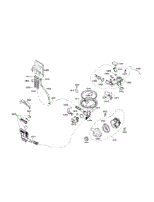 Pump And Heater Assembly / Sump parts for Kenmore Dishwasher 630.16304403 (63016304403, 630 16304403) from AppliancePartsPros.com