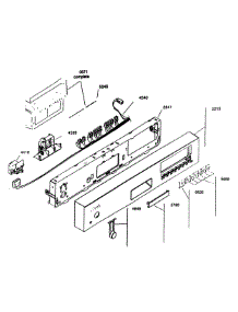 Control Panel parts for Kenmore Dishwasher 630.16309400 (63016309400, 630 16309400) from AppliancePartsPros.com