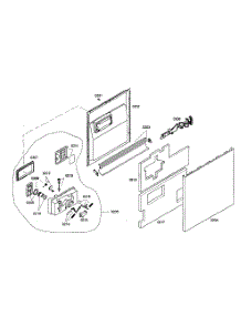 Front Door parts for Kenmore Dishwasher 630.16309401 (63016309401, 630 16309401) from AppliancePartsPros.com