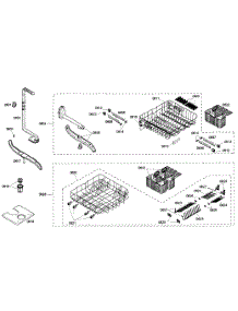 Rack Assy parts for Kenmore Dishwasher 630.17303404 (63017303404, 630 17303404) from AppliancePartsPros.com