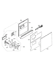 Door Assy parts for Kenmore Dishwasher 630.17303404 (63017303404, 630 17303404) from AppliancePartsPros.com