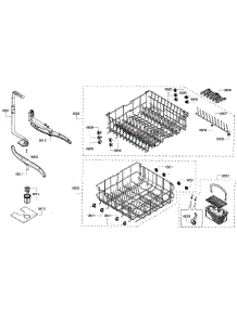 Baskets parts for Kenmore Dishwasher 630.77932011 (63077932011, 630 77932011) from AppliancePartsPros.com
