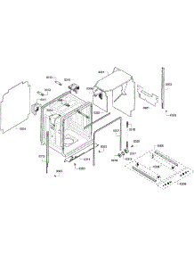 Cabinet parts for Kenmore Dishwasher 630.77932011 (63077932011, 630 77932011) from AppliancePartsPros.com