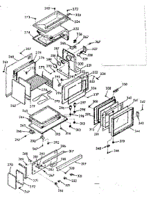 Upper Body Section parts for Kenmore Range 103.9727100 (1039727100, 103 9727100) from AppliancePartsPros.com