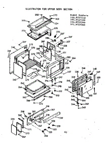 Upper Body Section parts for Kenmore Range 103.9727240 (1039727240, 103 9727240) from AppliancePartsPros.com