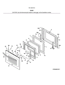 Door parts for Kenmore Range 790.32603319 (79032603319, 790 32603319) from AppliancePartsPros.com