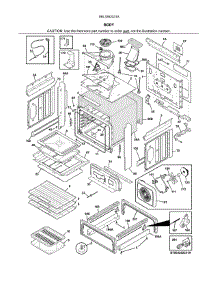 Body parts for Kenmore Range 790.3262331A (7903262331A, 790 3262331A) from AppliancePartsPros.com
