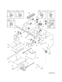 Burner parts for Kenmore Range 790.32632311 (79032632311, 790 32632311) from AppliancePartsPros.com