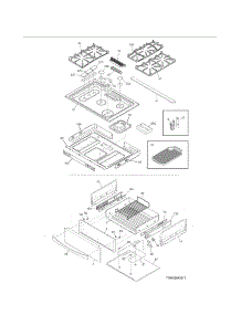 Top / Drawer parts for Kenmore Range 790.32632314 (79032632314, 790 32632314) from AppliancePartsPros.com
