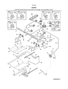Burner parts for Kenmore Range 790.32632318 (79032632318, 790 32632318) from AppliancePartsPros.com