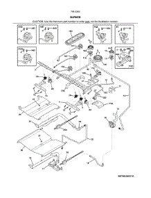Burner parts for Kenmore Range 790.3263231A (7903263231A, 790 3263231A) from AppliancePartsPros.com
