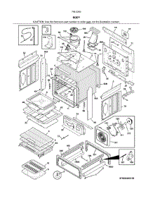 Body parts for Kenmore Range 790.3263231B (7903263231B, 790 3263231B) from AppliancePartsPros.com