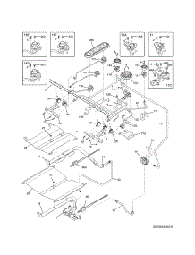 Burner parts for Kenmore Range 790.32633314 (79032633314, 790 32633314) from AppliancePartsPros.com