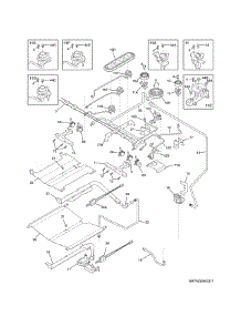 Burner parts for Kenmore Range 790.32643310 (79032643310, 790 32643310) from AppliancePartsPros.com