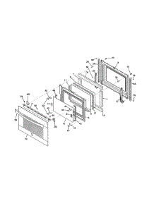 Door parts for Kenmore Range 790.32643312 (79032643312, 790 32643312) from AppliancePartsPros.com