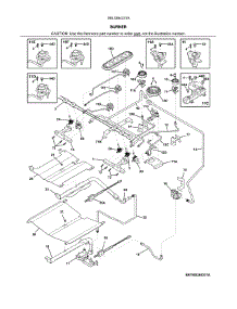 Burner parts for Kenmore Range 790.3264331A (7903264331A, 790 3264331A) from AppliancePartsPros.com