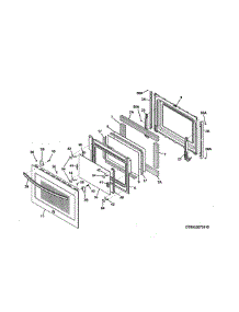 Door parts for Kenmore Range 790.32673610 (79032673610, 790 32673610) from AppliancePartsPros.com