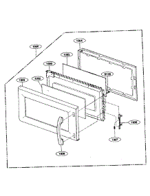 Door Parts parts for Kenmore Microwave 721.80012401 (72180012401, 721 80012401) from AppliancePartsPros.com