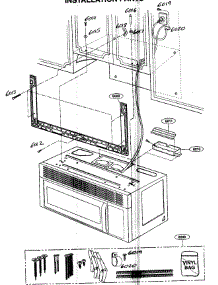 Installation Parts parts for Kenmore Microwave 721.80012401 (72180012401, 721 80012401) from AppliancePartsPros.com