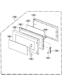 Door Parts parts for Kenmore Microwave 721.80014000 (72180014000, 721 80014000) from AppliancePartsPros.com