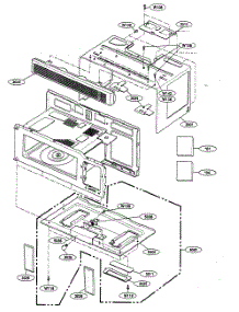Oven Cavity Parts parts for Kenmore Microwave 721.80014401 (72180014401, 721 80014401) from AppliancePartsPros.com
