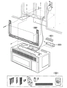 Installation Parts parts for Kenmore Microwave 721.80014401 (72180014401, 721 80014401) from AppliancePartsPros.com