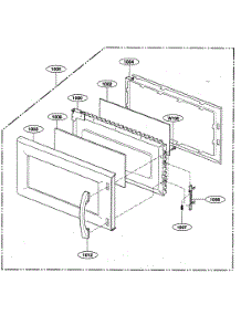 Door Parts parts for Kenmore Microwave 721.80014401 (72180014401, 721 80014401) from AppliancePartsPros.com