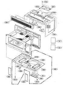Oven Cavity Parts parts for Kenmore Microwave 721.80019401 (72180019401, 721 80019401) from AppliancePartsPros.com