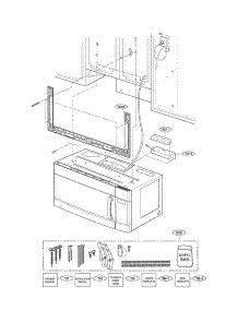 Installation Parts parts for Kenmore Microwave 721.80032700 (72180032700, 721 80032700) from AppliancePartsPros.com