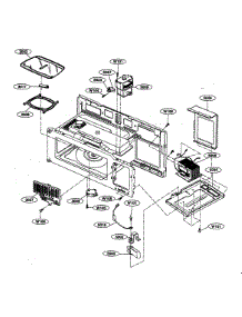 Interior Parts 1 parts for Kenmore Microwave 721.80404402 (72180404402, 721 80404402) from AppliancePartsPros.com