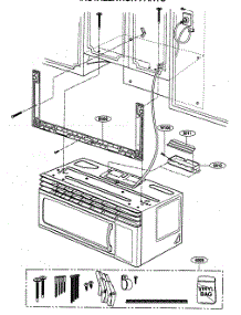 Installation Parts parts for Kenmore Microwave 721.80404402 (72180404402, 721 80404402) from AppliancePartsPros.com