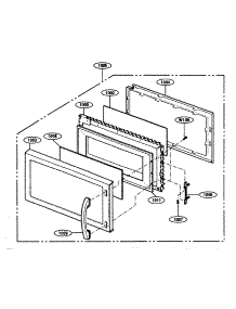 Door Panel parts for Kenmore Microwave 721.80409402 (72180409402, 721 80409402) from AppliancePartsPros.com