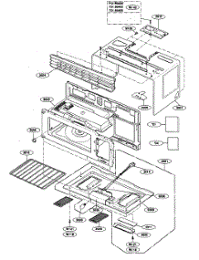 Oven Cavity parts for Kenmore Microwave 721.80409402 (72180409402, 721 80409402) from AppliancePartsPros.com