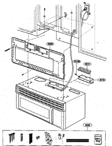 Installation parts for Kenmore Microwave 721.80414500 (72180414500, 721 80414500) from AppliancePartsPros.com