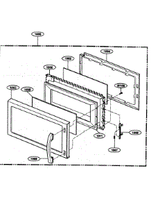Door Panel parts for Kenmore Microwave 721.80414500 (72180414500, 721 80414500) from AppliancePartsPros.com