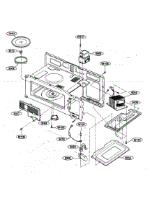 Interior Parts 1 parts for Kenmore Microwave 721.80419500 (72180419500, 721 80419500) from AppliancePartsPros.com