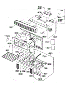 Oven Cavity Parts parts for Kenmore Microwave 721.80419500 (72180419500, 721 80419500) from AppliancePartsPros.com