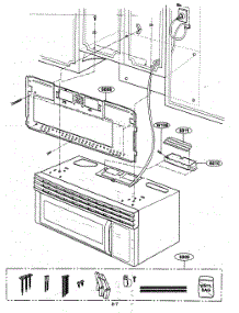Installation Parts parts for Kenmore Microwave 721.80419500 (72180419500, 721 80419500) from AppliancePartsPros.com
