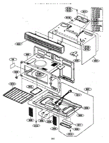 Oven Cavity Parts parts for Kenmore Microwave 721.80492000 (72180492000, 721 80492000) from AppliancePartsPros.com