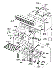 Oven Cavity parts for Kenmore Microwave 721.80492400 (72180492400, 721 80492400) from AppliancePartsPros.com