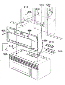 Installation Parts parts for Kenmore Microwave 721.80492400 (72180492400, 721 80492400) from AppliancePartsPros.com