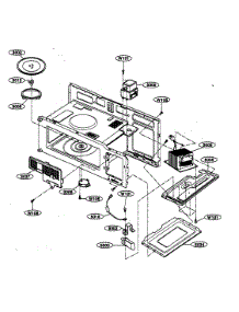 Interior Parts 1 parts for Kenmore Microwave 721.80494000 (72180494000, 721 80494000) from AppliancePartsPros.com