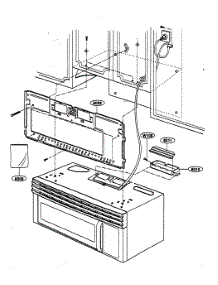 Installation Parts parts for Kenmore Microwave 721.80494000 (72180494000, 721 80494000) from AppliancePartsPros.com