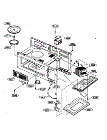 Interior Parts 1 parts for Kenmore Microwave 721.80499000 (72180499000, 721 80499000) from AppliancePartsPros.com