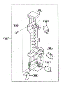 Latch Board parts for Kenmore Microwave 721.80499400 (72180499400, 721 80499400) from AppliancePartsPros.com